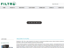 Tablet Screenshot of filtro.com.sg